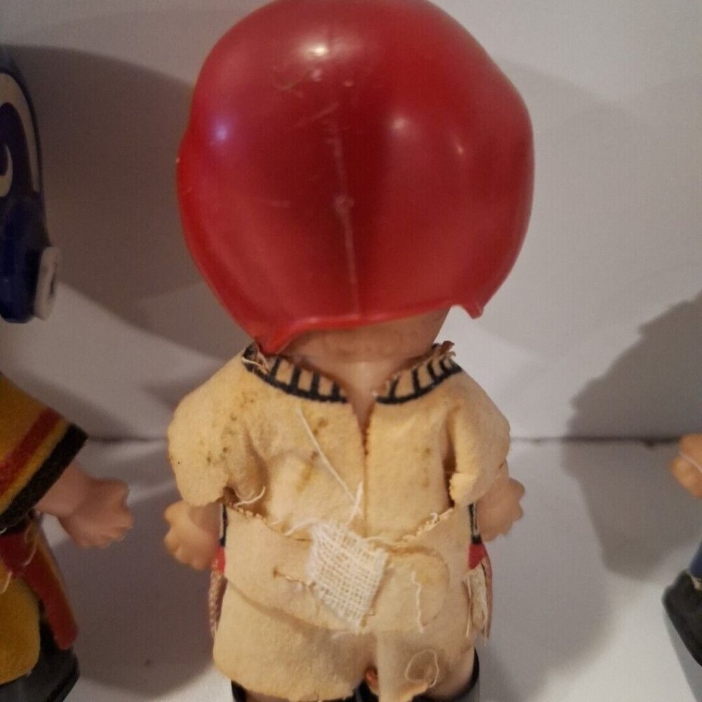 Uneeda PeeWees Pocket Boy Dolls Sports 4 Vintage 1966 Hee Wee 3.5" - Picture 15 of 16
